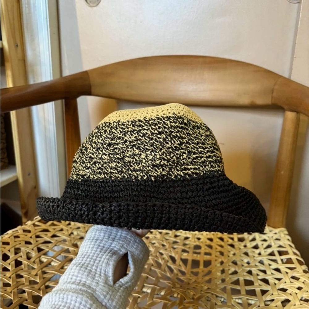 Nasty Gal boho wicker styles bucket hat two toned